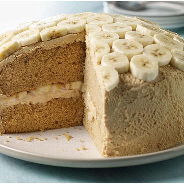 SKIPPY® Caramel Peanut Butter Cake / Tarta de mantequilla de maní caramelo